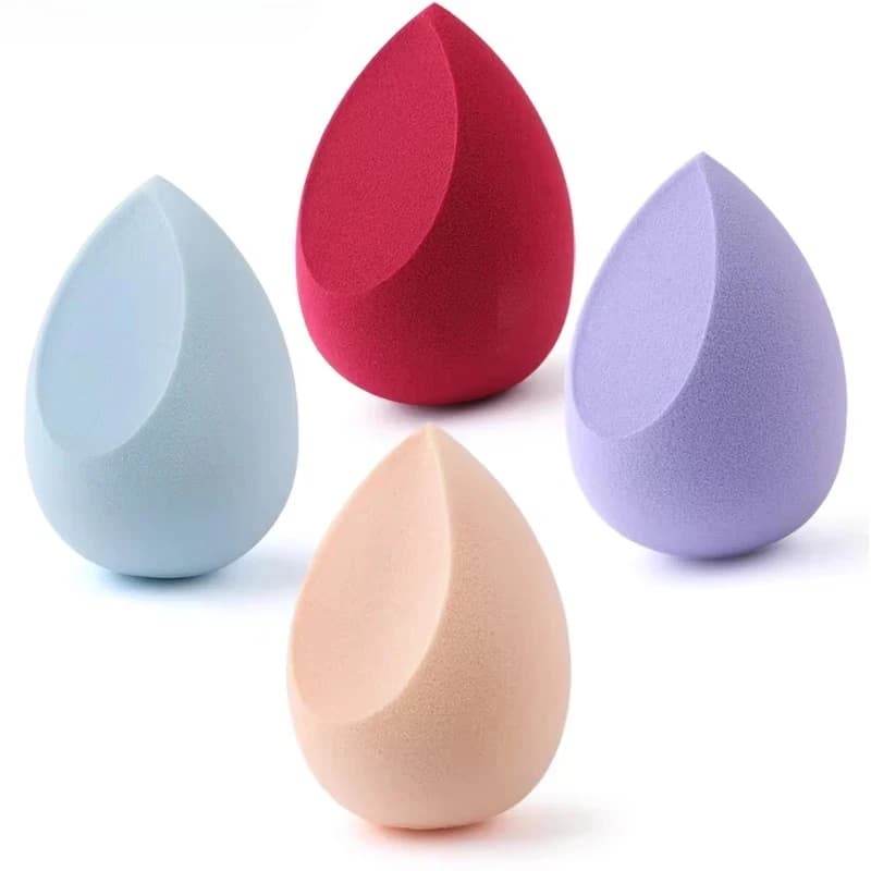 Set di 2 Spugne per Trucco, Morbide Spugne Cosmetiche per Fondotinta, Forma a Goccia d'Acqua, Strumenti per Applicare Correttore e Sfumare il Make-up