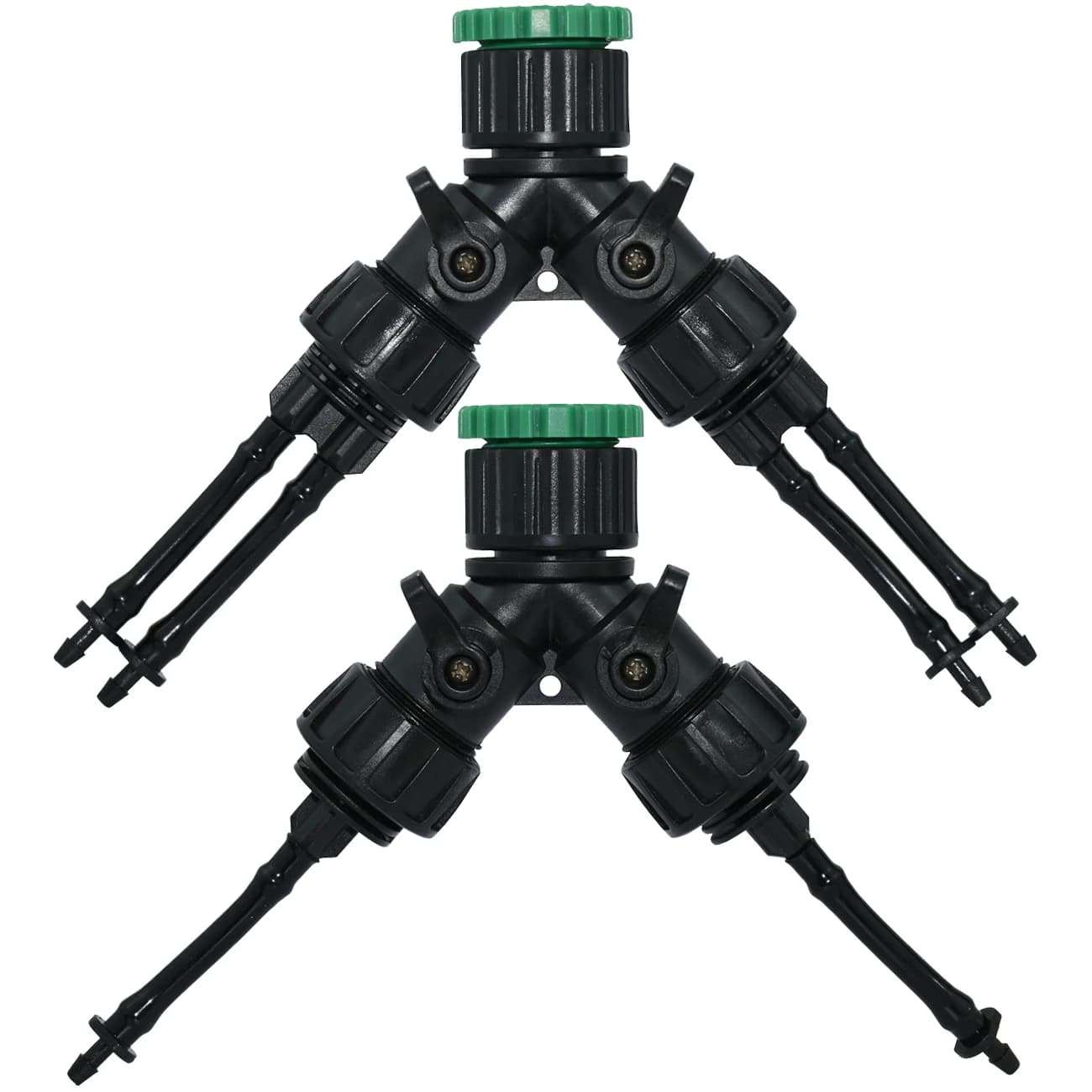 Quick coupling adapter KESLA 2 pieces with plug connector 1/4 (ID 4mm) or 3/8 inch (8mm) for garden irrigation greenhouse