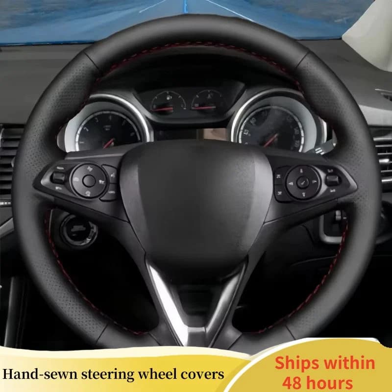 Copertura del volante auto personalizzata per Opel Astra K Corsa E Karl Crossland X Grandland Insignia Zafira fai da te Treccia del volante