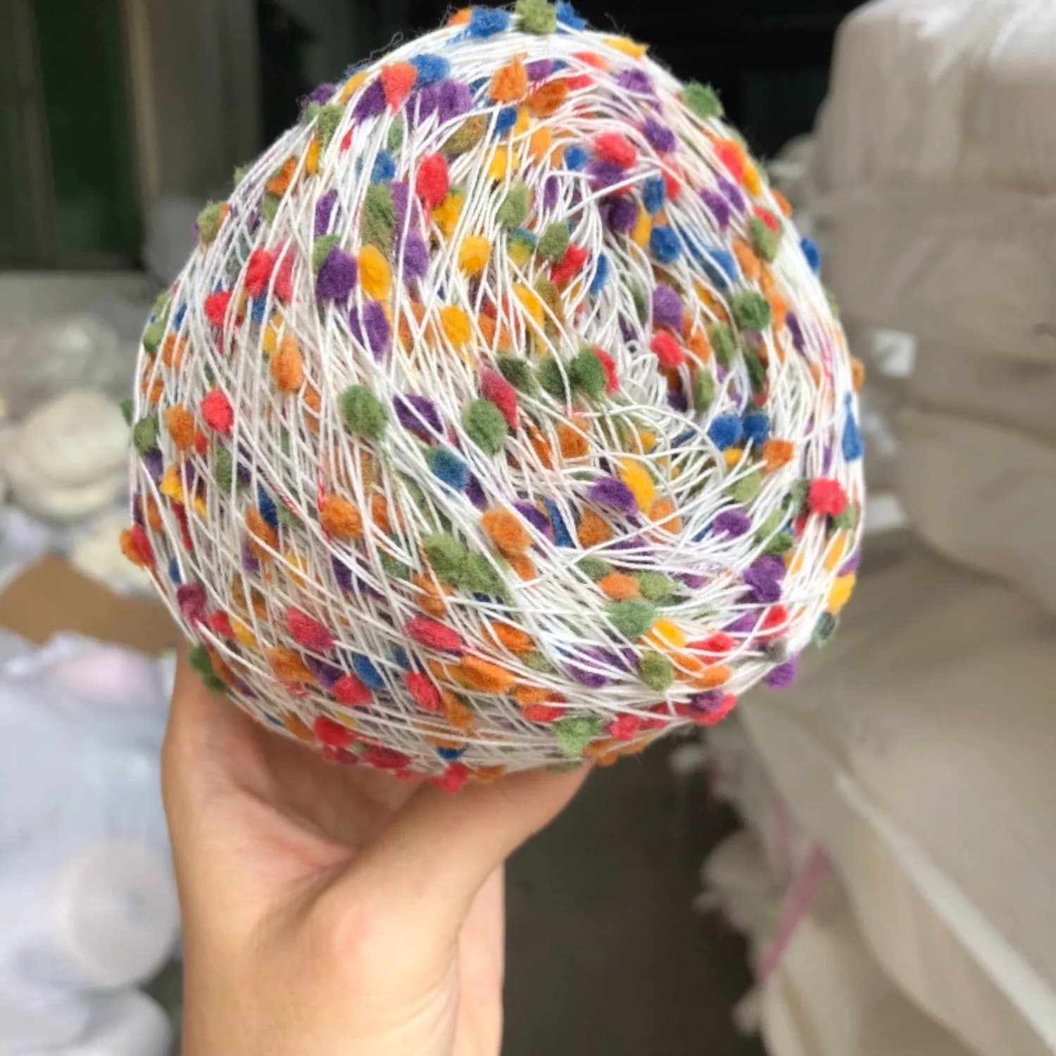 Palla di filato da 50 g per lavorare a maglia - Maglione Sciarpa Cappello Coperta Tappeto Mano Uncinetto Fantasia Partner Palla da ping pong per la lavorazione