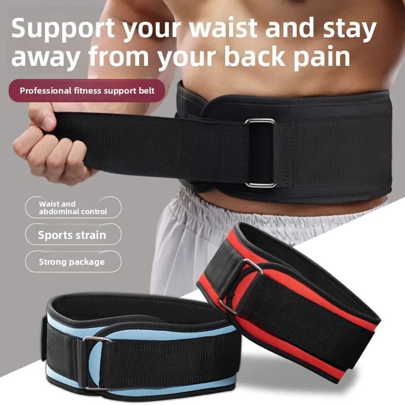 Adjustable Weight Lifting Waist Support Belt Gym Back Support Brace Absorbent Training Lumbar Belt for Squat Deadlift Fitness