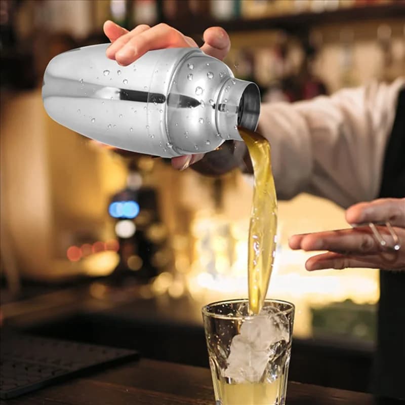 GTBL 12PCS Mini Cocktail Shaker, Drink Shakers Cocktail,Stainless Mini Martini Shaker, Cocktail Shaker With Strainer, 250Ml