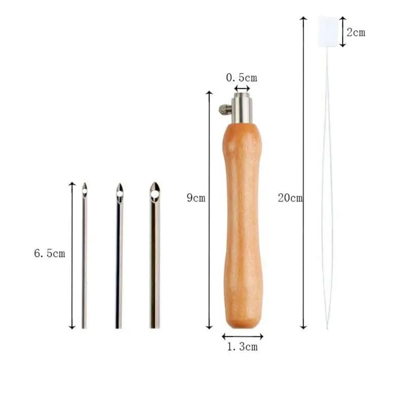 Set di 5 Aghi da Ricamo Regolabili per Principianti, Kit di Strumenti Facili da Usare per Regali Tessili Fatti a Mano