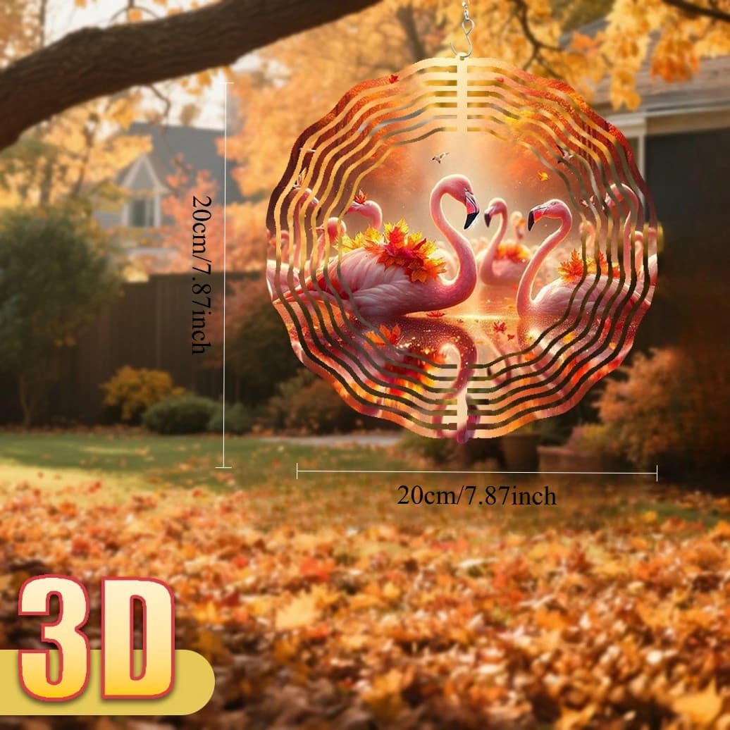 with Swivel Hook, 360° DIY Creative Wind Spinner, Spring-Summer Balcony Garden Preferred Creative Windmill Wind Chime