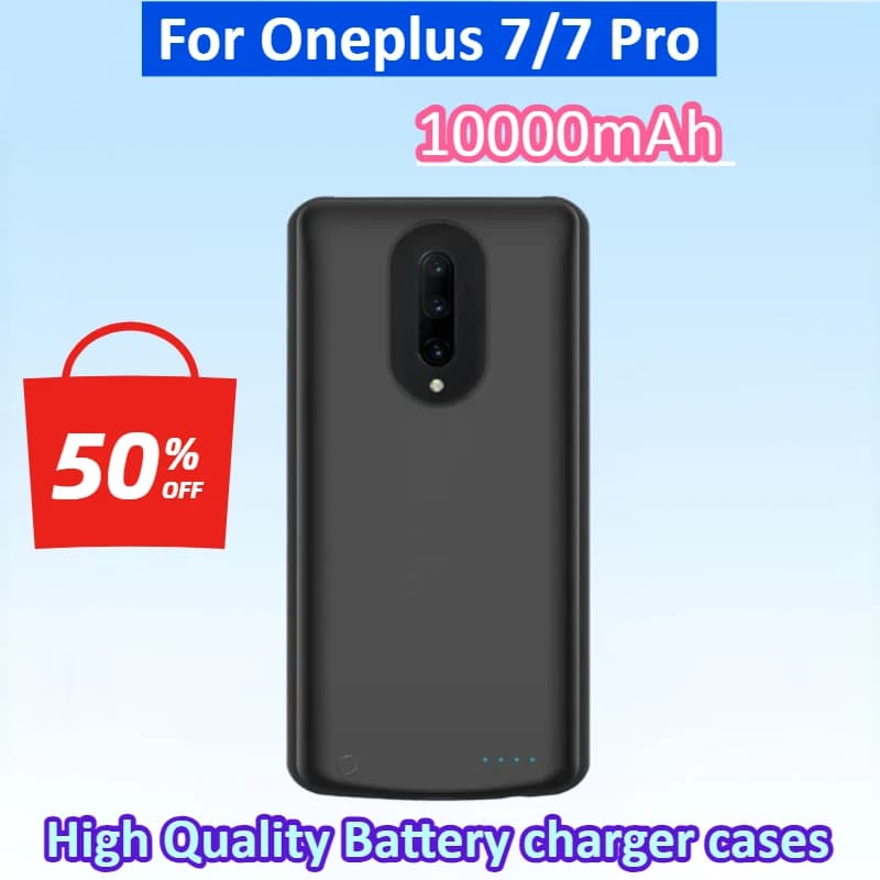 Nuova custodia per batteria da 10000 mAh Power Bank per Oneplus 7/7 Pro Silm Custodia per caricabatteria esterno per Oneplus 7 Custodia Power Cover