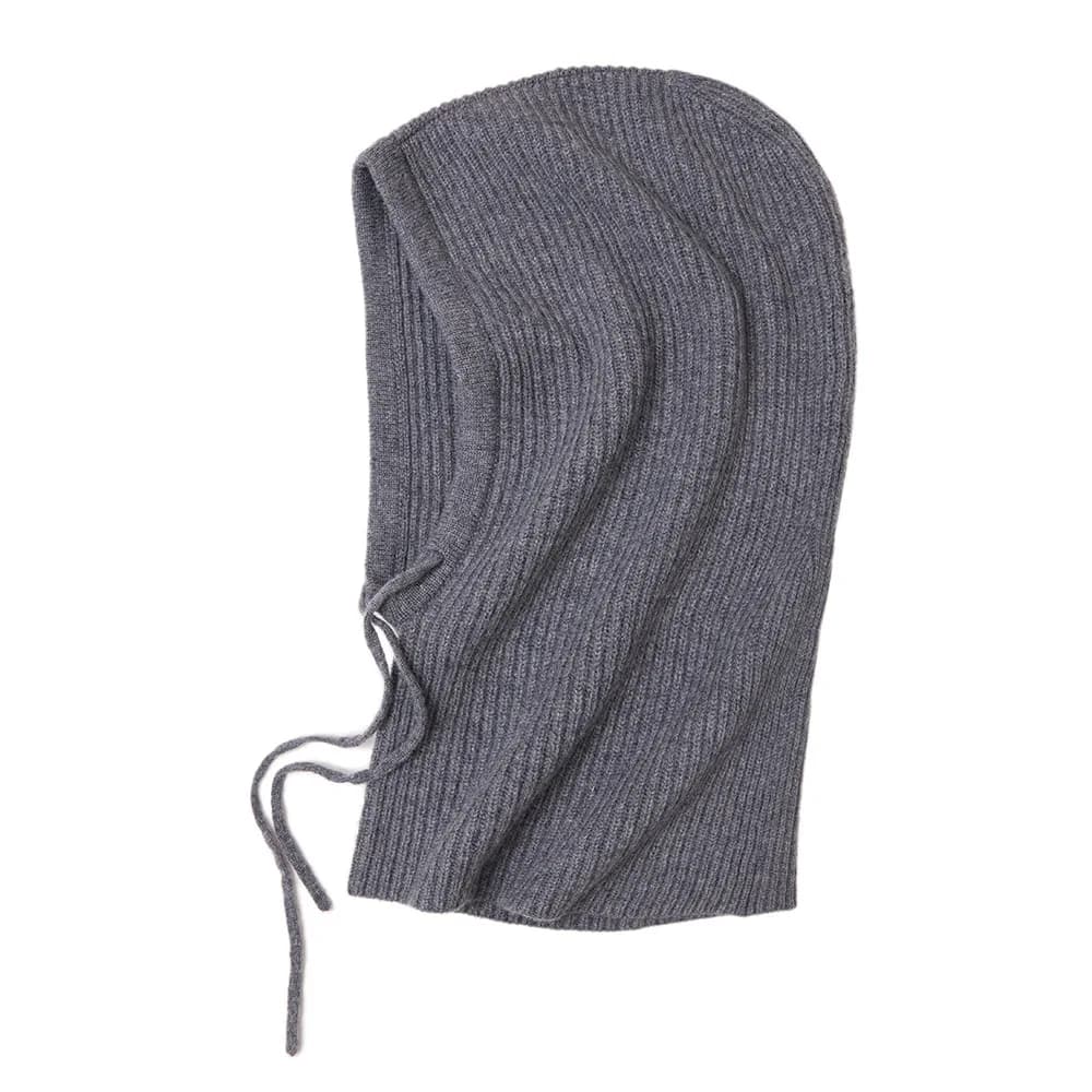 Passamontagna in cashmere lavorato a maglia con cappuccio Cappello Donna Uomo Cappelli invernali