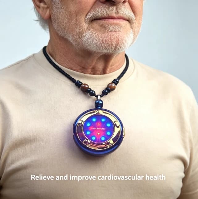 Lightweight Waterproof HLKGO 650nm Heart Care Laser Necklace CE Certified Supports Cardiovascular Wellness