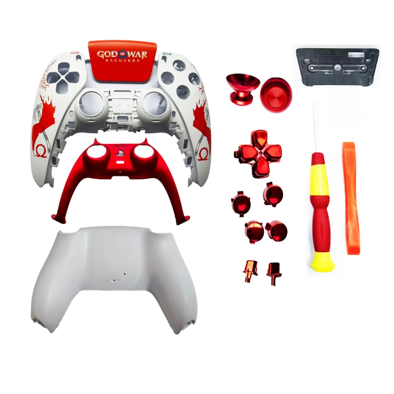 Guscio sostitutivo del controller PS5 Accessori per la modifica e la riparazione del controller di gioco PS5 Parte galvanica del controller di gioco PS5