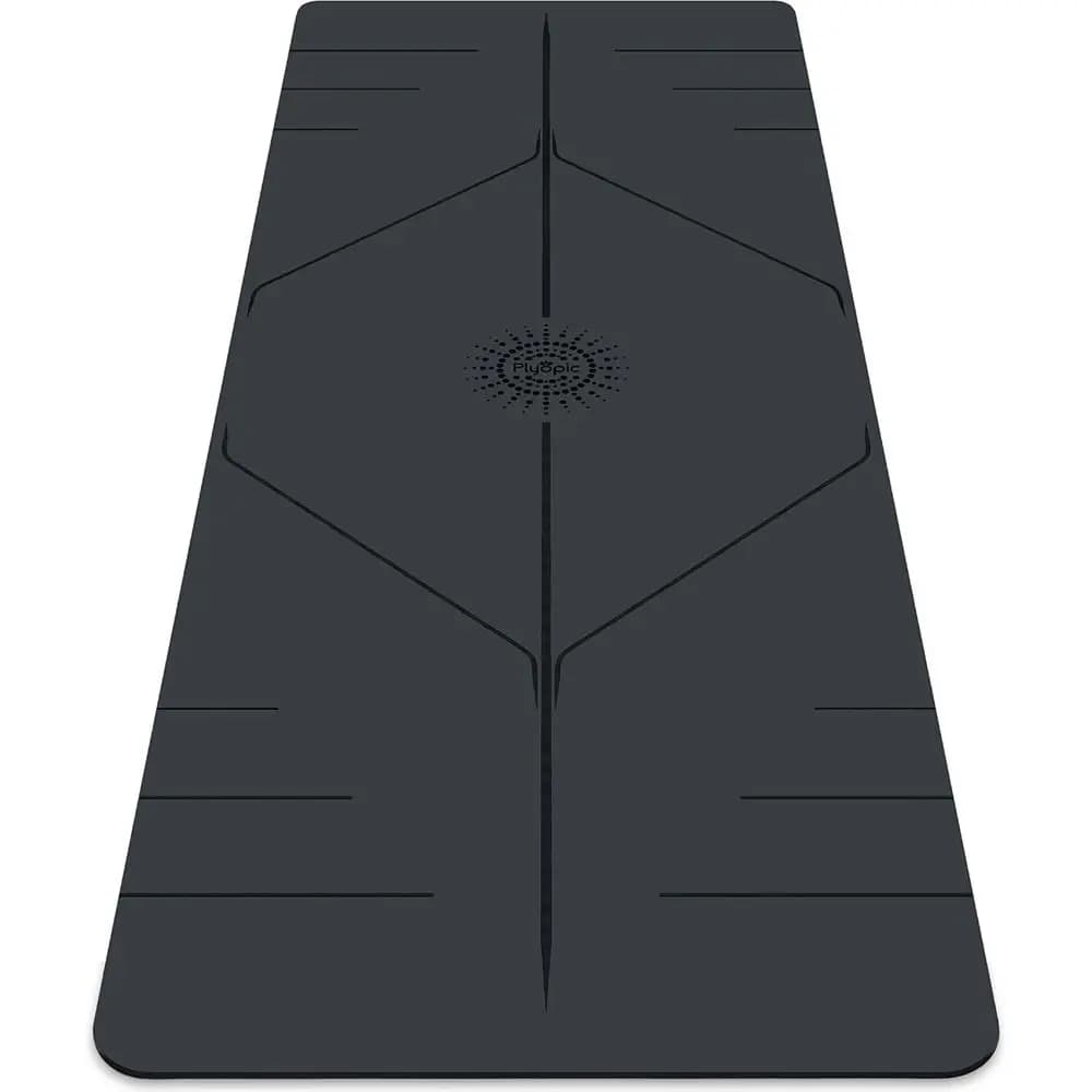Tappetino Yoga con Trazione Migliorata - Antiscivolo Superiore per Condizioni Asciutte e Bagnate - Linee Guidate - Imbottito e Resistente al Sudore per Vari Usi