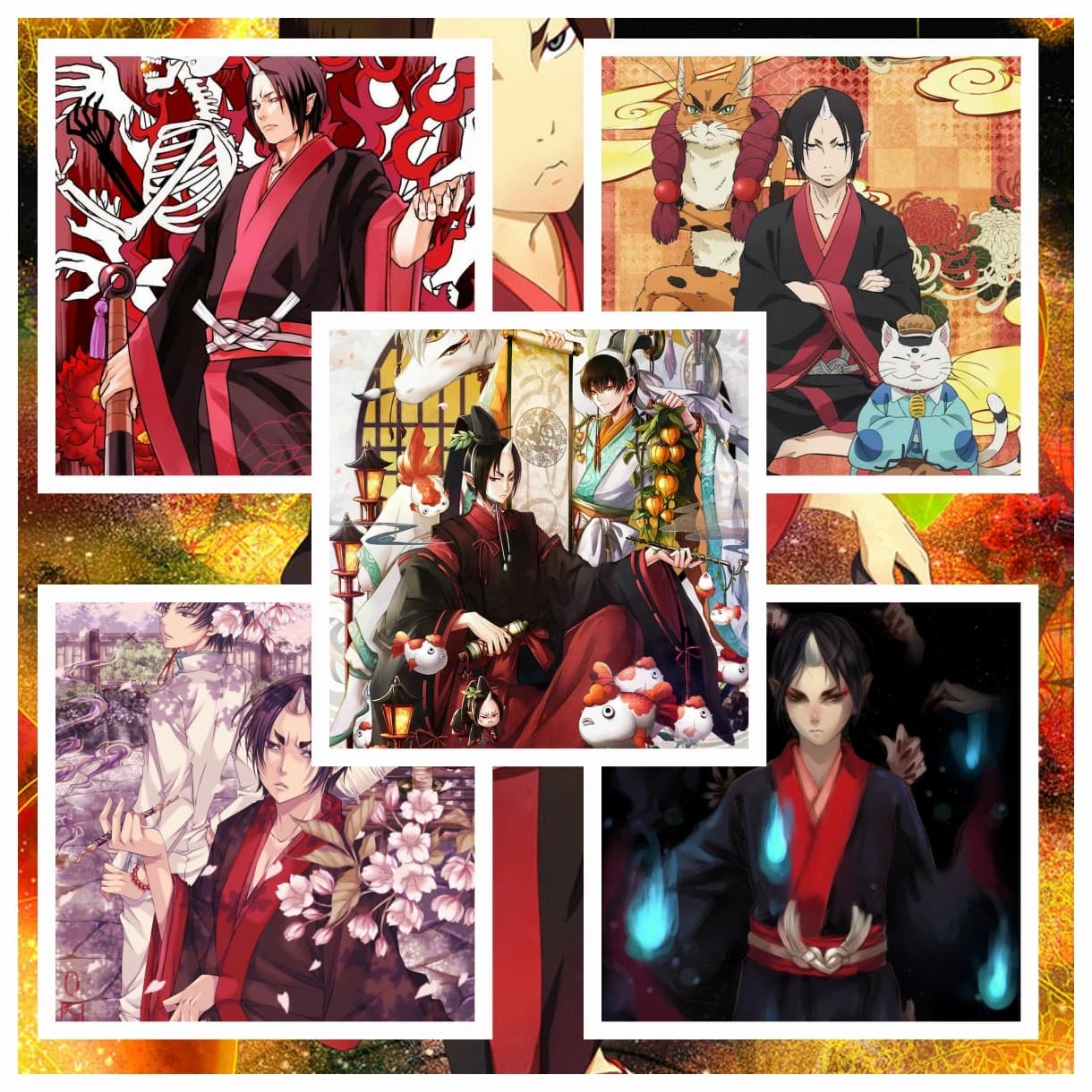 5D Hoozuki-No-Reitetsu Diamond Rhinestones Painting Japanese Cartoon Cross Stitch Kit Embroidery Picture Mosaic Craft Home Decor