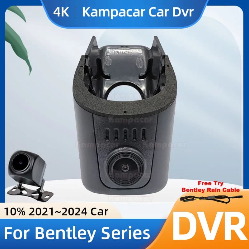 Kampacar BL03-4K 2160P Wifi DashCam Camera Video Recorder For Bentley Bentayga Flying Spur Continental GT 2021-2024 10% Car Dvr