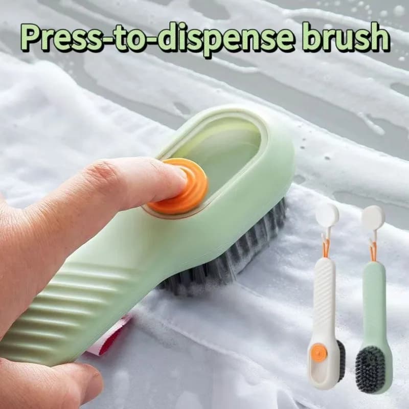 1/2/3 pezzi spazzola per pulizia automatica multifunzione a scarico liquido: spazzola per scarpe e detergente per vestiti, strumento perfetto per la pulizia della casa
