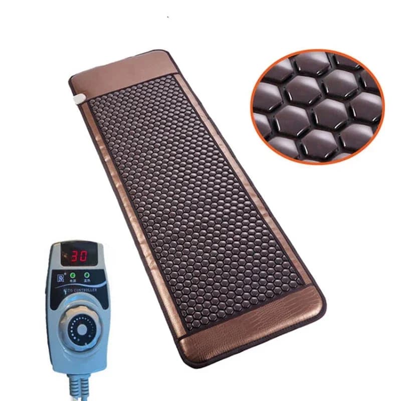 Jade & Tourmaline Luxury Spa Mat - Premium Heating Pad for Ultimate Relaxation & Home Wellness (Self-Care Essential, Meditation