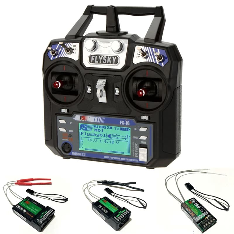 Original Flysky FS-i6/I6X/I6S I6 2.4G 6ch/10CH RC MODEL 1/2 Transmitter Controller FS-iA6/FS-iA6B/IA10B Receiver for Drone FAI DA TE