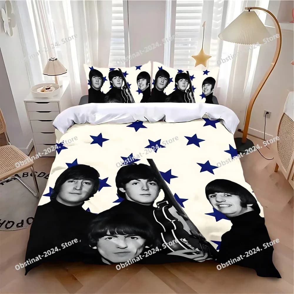 Copripiumino Federa Set biancheria da letto Hot Band The B-Beatles Adulto Ragazzo Ragazza Decorazione camera da letto Bambini Singolo Doppio di grandi dimensioni