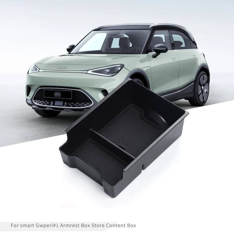 Scatola portaoggetti bracciolo console centrale auto per Mercedes Benz Smart Elf # 1 2022 2023 Vassoio portaoggetti centrale Accessori auto