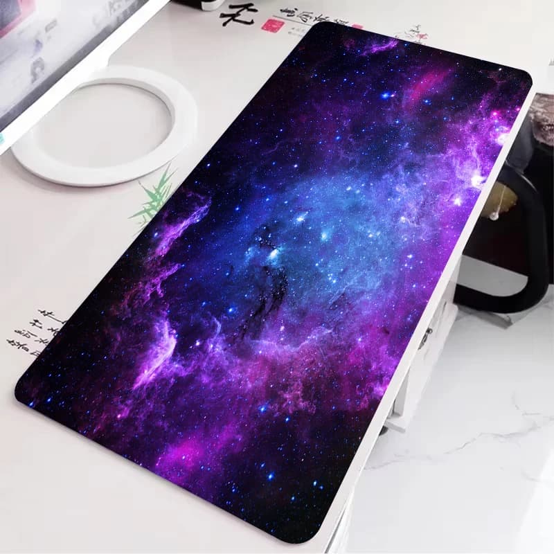 Tappetino per mouse Starry Galaxy Tappetini per mouse HD per computer di grandi dimensioni Tappetini per mouse per tastiera da gioco HD antiscivolo in gomma XXL Tappetino per scrivania lungo