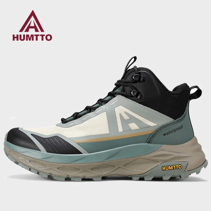 HUMTTO Scarponi da trekking Scarpe da caccia impermeabili da uomo in rete Stivaletti tattici da combattimento nel deserto alla caviglia Scarpe da ginnastica da viaggio mountian maschili