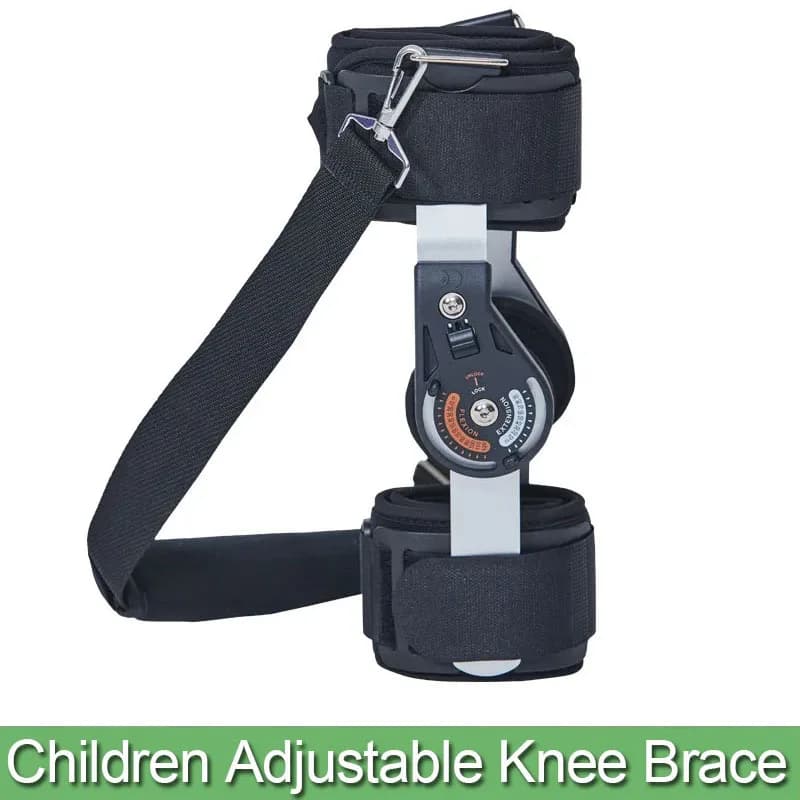 Ortesi medica per bambini Post Op Ginocchio Immobilizzatore-Ginocchiera con bloccaggio stabilizzatore rotuleo ortopedico-Per supporto per ginocchio per fratture