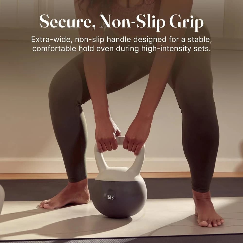 Kettlebell Morbidi per Palestra Domestica con Impugnatura Larga Antiscivolo e Base Imbottita