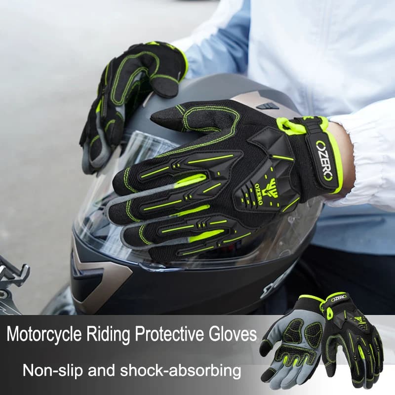 Guanti da equitazione per moto Guanti da moto Guanti touch screen da cavaliere antigoccia da motocross con dita intere