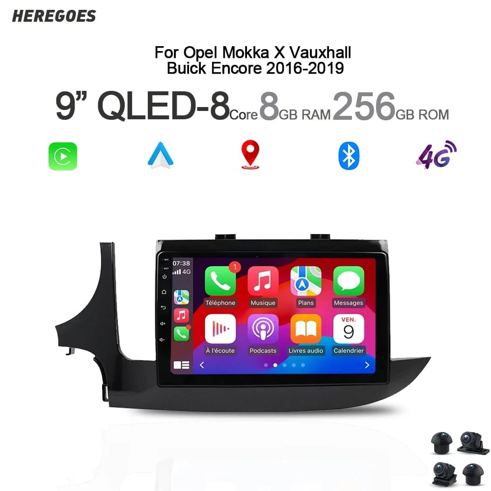 Carplay Auto Android 14 autoradio per Opel Mokka X Vauxhall Buick Encore GPS Wifi Bluetooth navigazione lettore Video multimediale