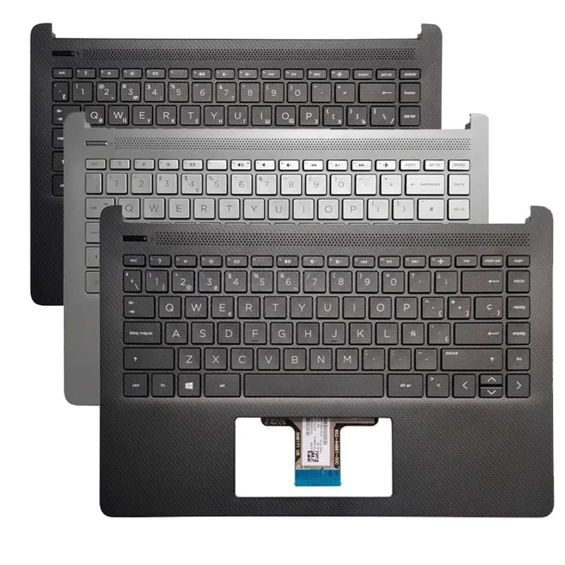Nuovo Per 14-DQ 14-FQ 14S-FR TPN-Q221 Q242 Tastiera Del Computer Portatile/Palm Pad Tastiera/USA UK SP RU C Caso Tastiera Palm Stand M03796-001