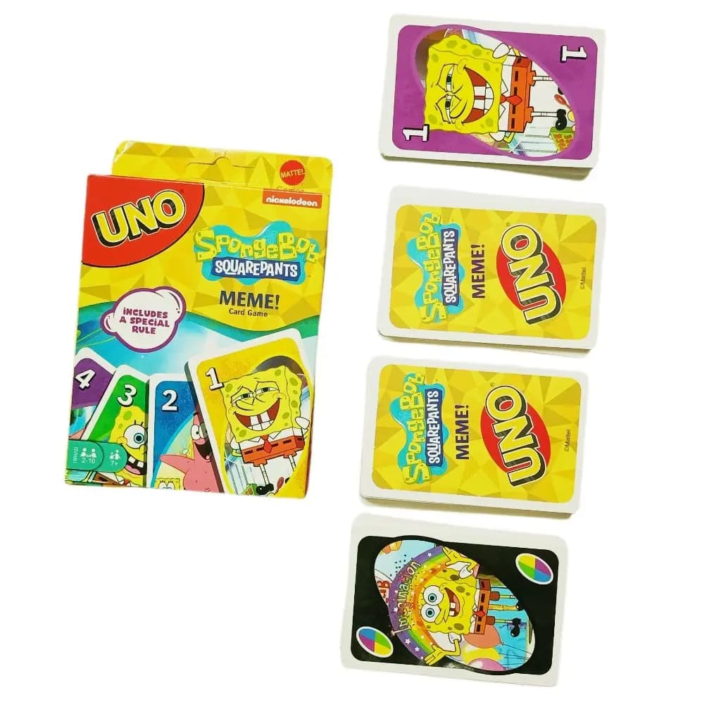 Gioco da Tavolo Classico SpongeBob SquarePants, Gioco di Carte per Feste e Cene, Intrattenimento Casual e Rilassante