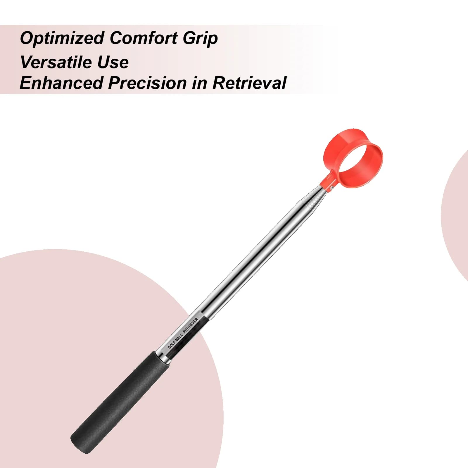 Pinza per palline retrattile per palline da golf Water Retriever per cespugli 9Ft/12Ft Accessori per raccoglitori da golf portatili telescopici per uomo