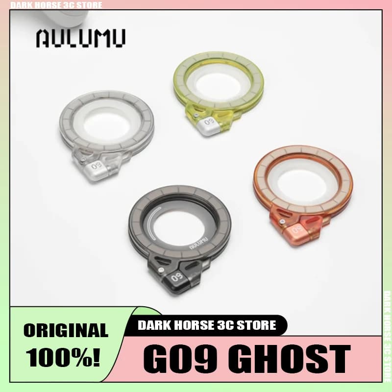 AULUMU G09 Supporto Magnetico Ghost Portatile da Montare sul Retro per iPhone, Forte Adsorbimento, Set di Supporto per Navigazione Desktop e Auto