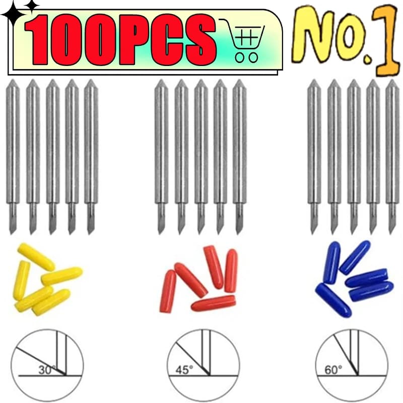 100 Lame di Ricambio per Explore Air 2 e Maker Expression, Lame per Plotter da Taglio Vinile, Spedizione Diretta