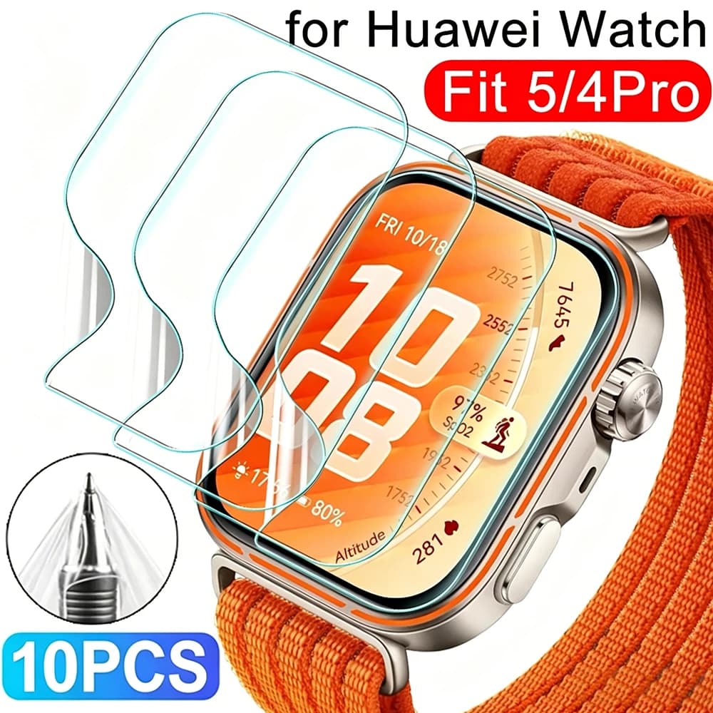 Pellicole Protettive Morbide e Flessibili in Idrogel per Huawei Watch Fit 4/5 Pro, Protezioni Schermo Anti-graffio per Smartwatch
