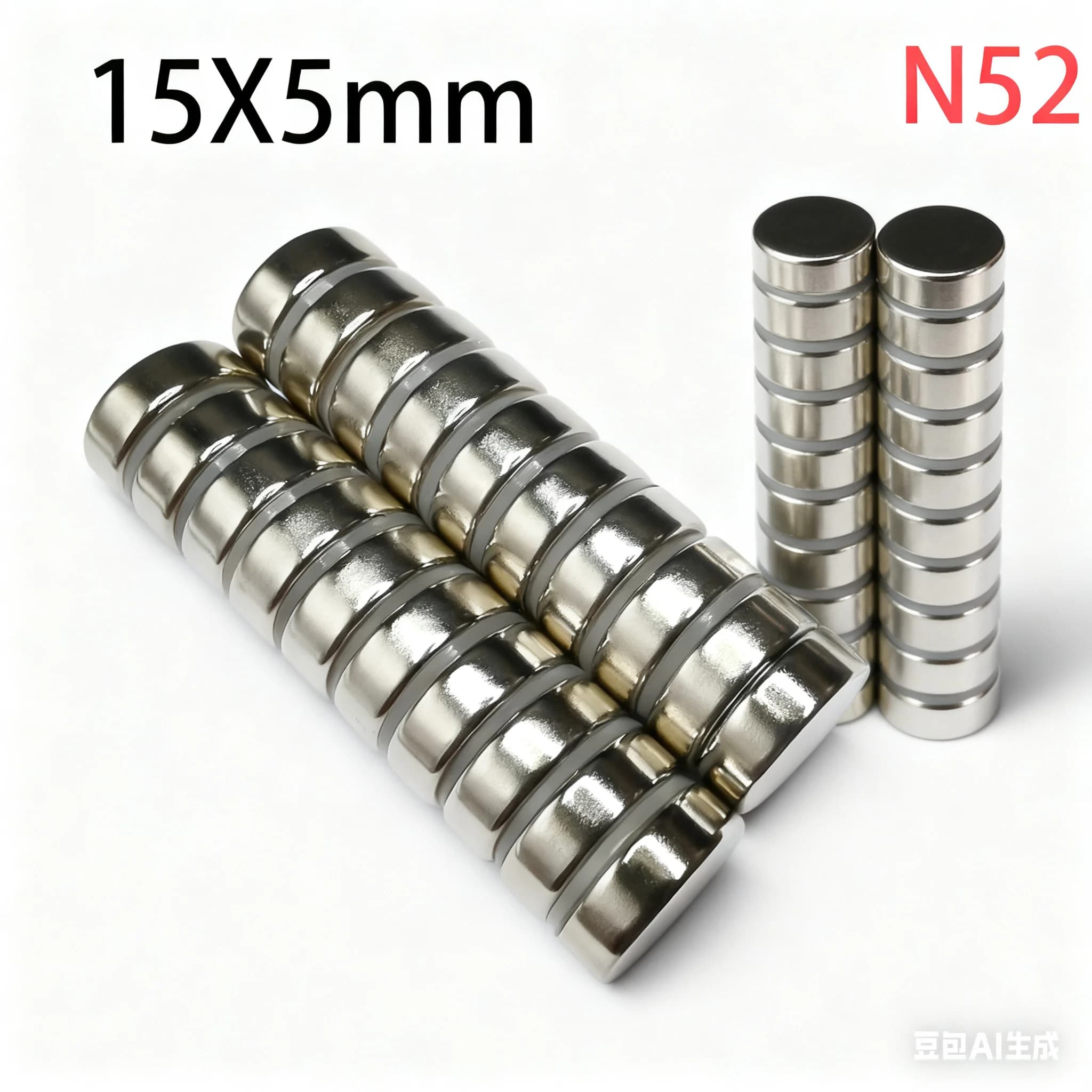N52 15x5 15x8 Magnete Standard Bulk Ebike Generatore Booster motore a impulsi Stampante 3D Generazione Ricerca Test magnetico Frigo FAI DA TE