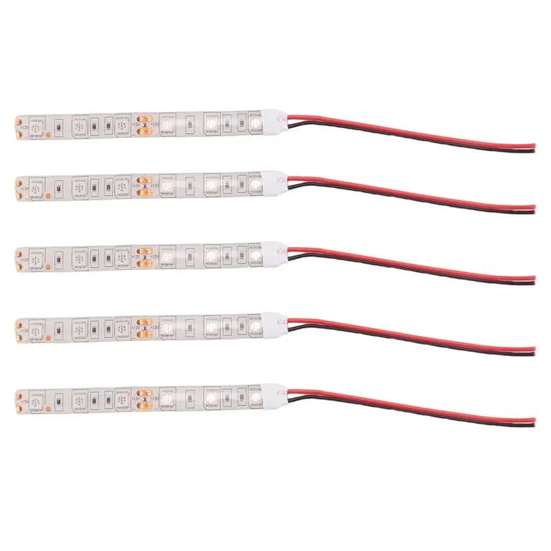 A77I 5Pcs 10Cm Waterproof 5050 Led Strip Lights Dc 12V Caravan Boat Car