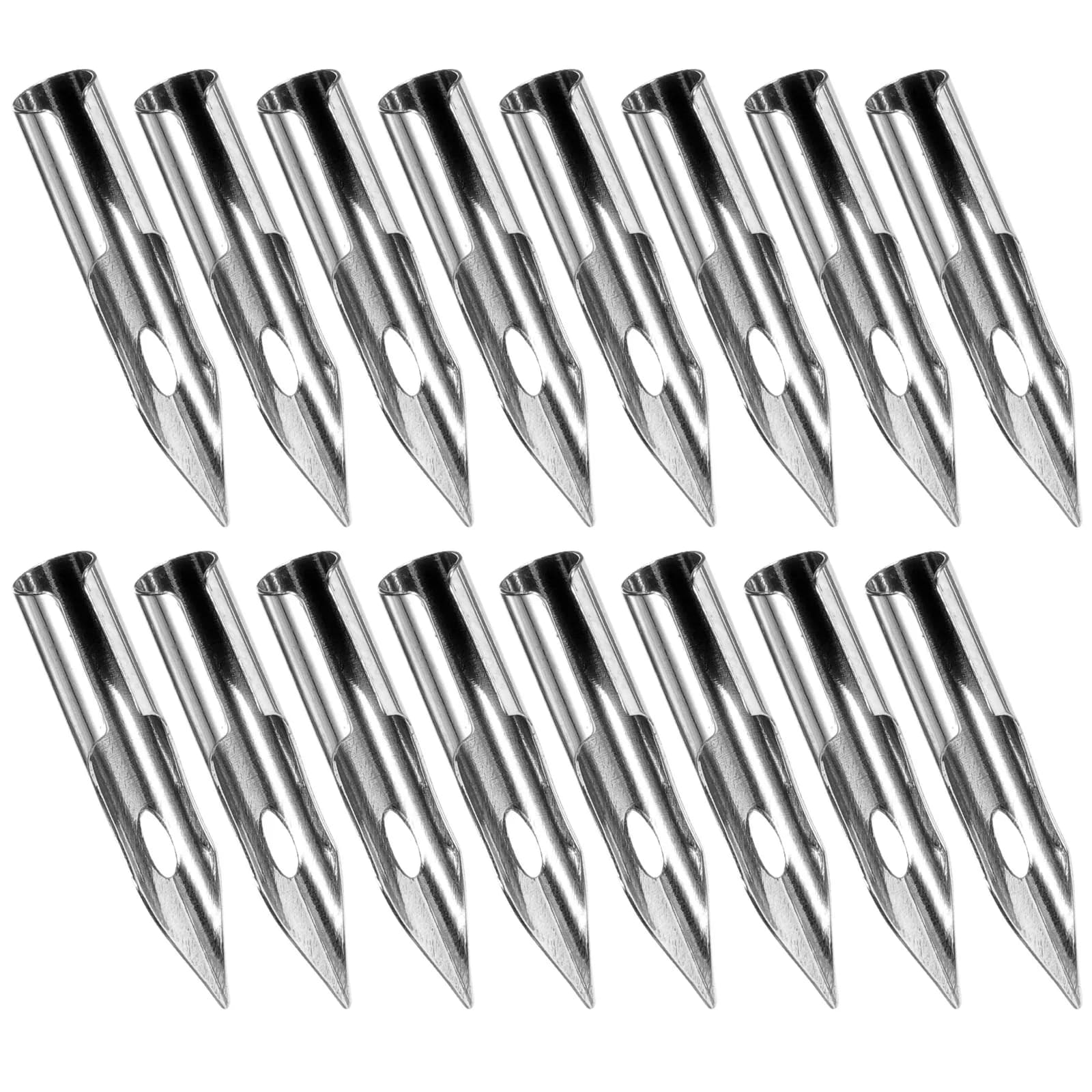 30Pcs Metal Calligraphy Nibs Set Fountain Pen Replacement Nibs Smooth Writing Performance Long Service Life for Students Artists
