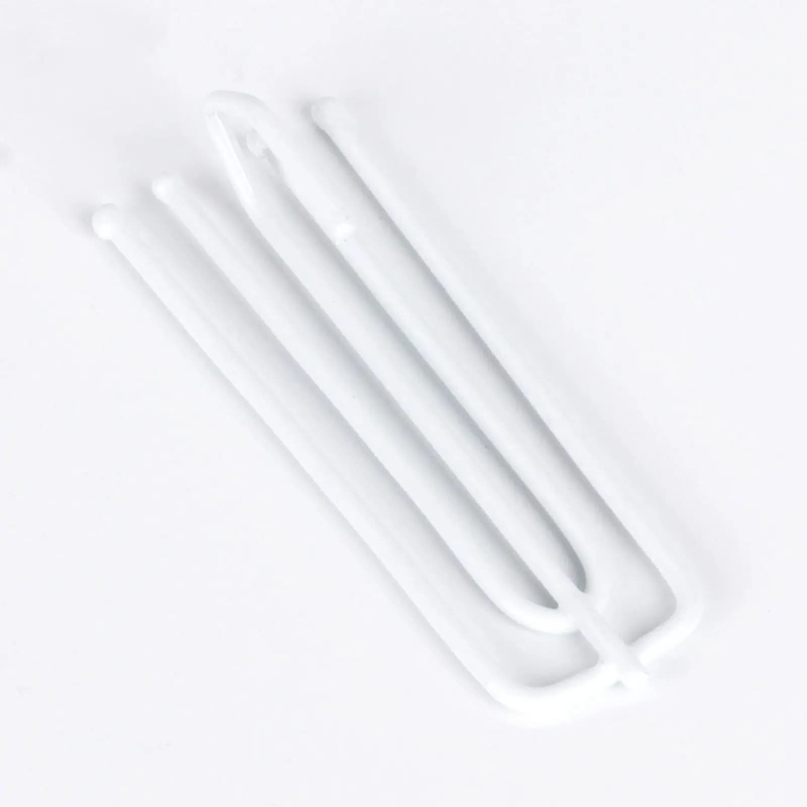 30 Pezzi Ganci per Tende in Acciaio Inox a 4 Punte, Ganci Metallici Facili da Installare per Modellare Tende in Doccia, Bagno e Casa