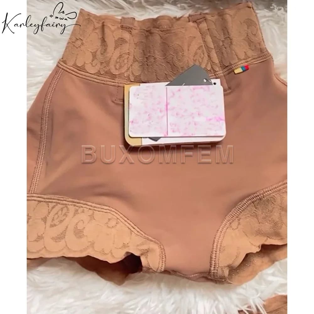 Mutandine a vita alta compresse medie per donna Push up invisibile per allenatore di coscia e vita Butt Lifter Pantaloncini slim fit senza cuciture