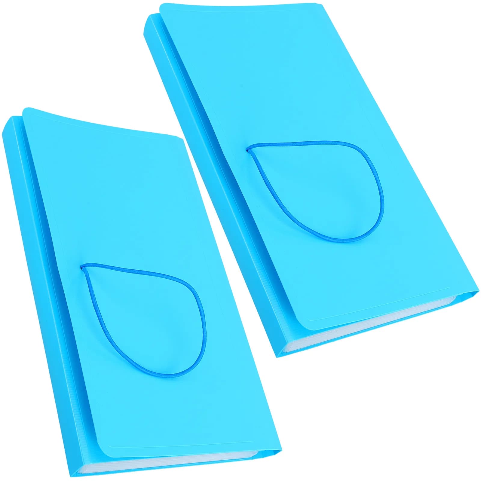 2 Pezzi Portadocumenti a Fisarmonica in Plastica, Organizzatore Portatile per Documenti, Porta Biglietti, Custodia per File, Cartella Portadocumenti