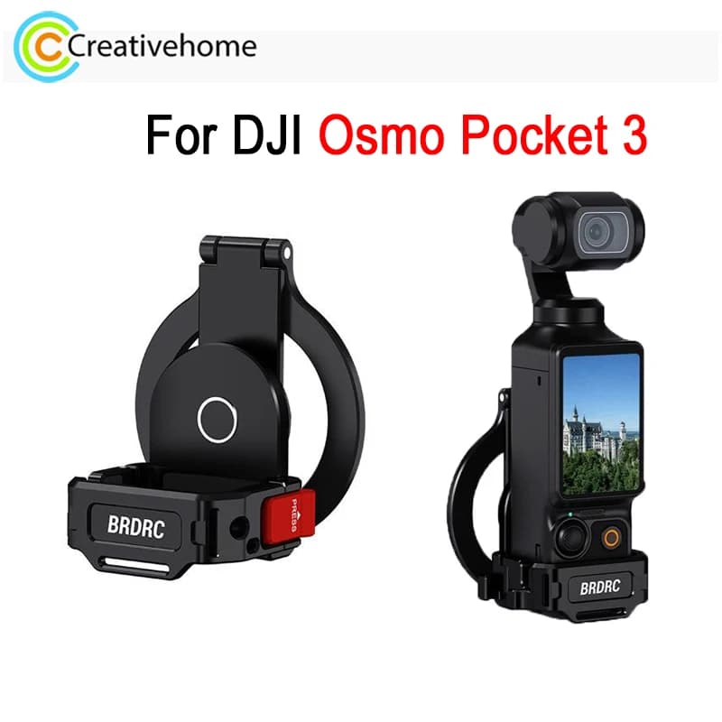 BRDRC Supporto di espansione magnetico per DJI Osmo Pocket 3 Action Camera Magsafe Phone Accessori per staffa per pattino freddo