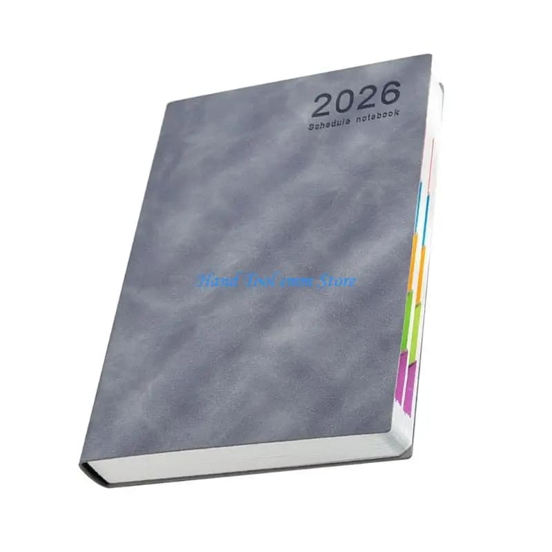 H37F 2026 Daily Journal Leather Day Planner Softcover Academic Planner 8.46x5.7Inch