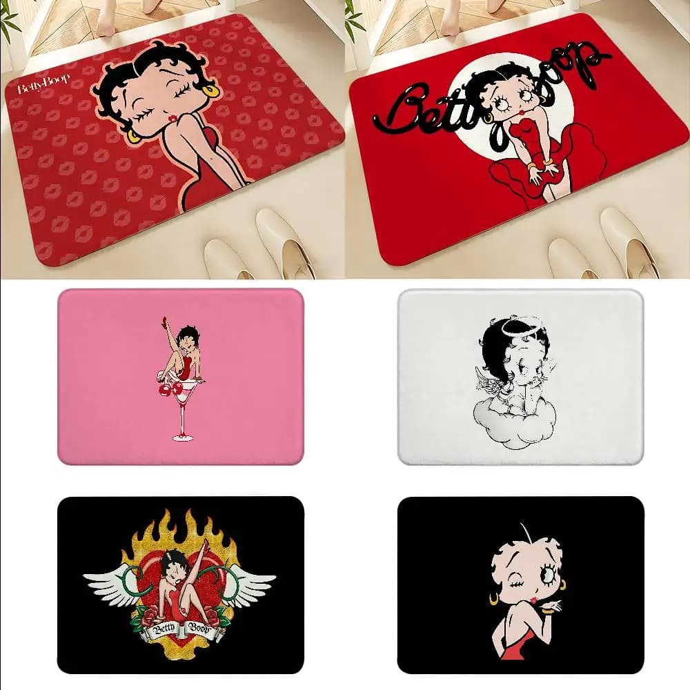 Sexy B-Betty-Cute-B-Boop-s Floor Mats Home Laundry Rug Carpet For Living Room Decor Lounge Area Anti-slip Foot Mat Entrance Door