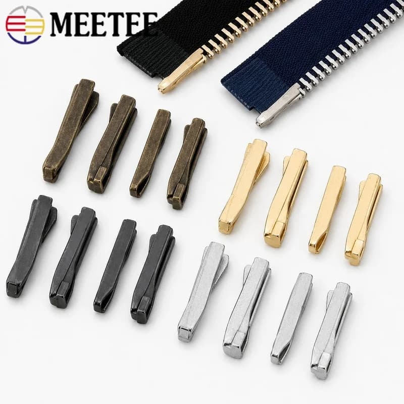 50/100Sets 3#5#8#10# Metal Zipper Stopper Double Open Latch Two Way Plug End Lock Jacket Bag Repair Replacement Accessory Parts