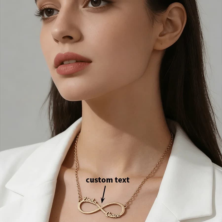 Fashion versatile personalized chic sexy beautiful elegant high-end gold unlimited symbol initials custom necklace, custom jewel