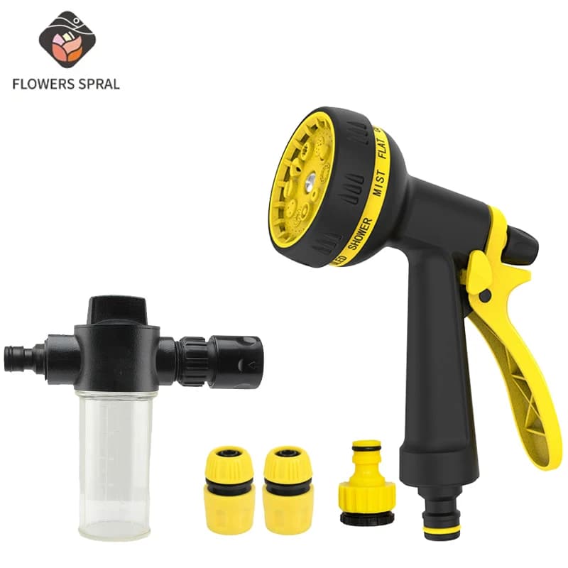 NEW Adjustable Garden Sprayer High Pressure Water Hose Nozzle Spray Gun for Watering Plants Garden Nozzle Spray