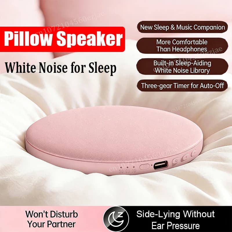 Altoparlante Bluetooth da Cuscino, Dispositivo Audio Portatile da Comodino, Altoparlante Morbido per Relax e Riposo a Casa