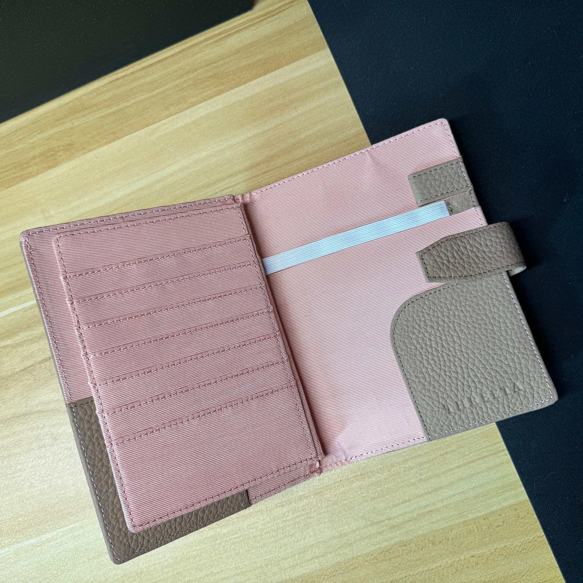 2026 NEW Health Handbook Planner Notebook genuine cowhide Leather case notepad Diary Journaling Supplies Stationery khaki color