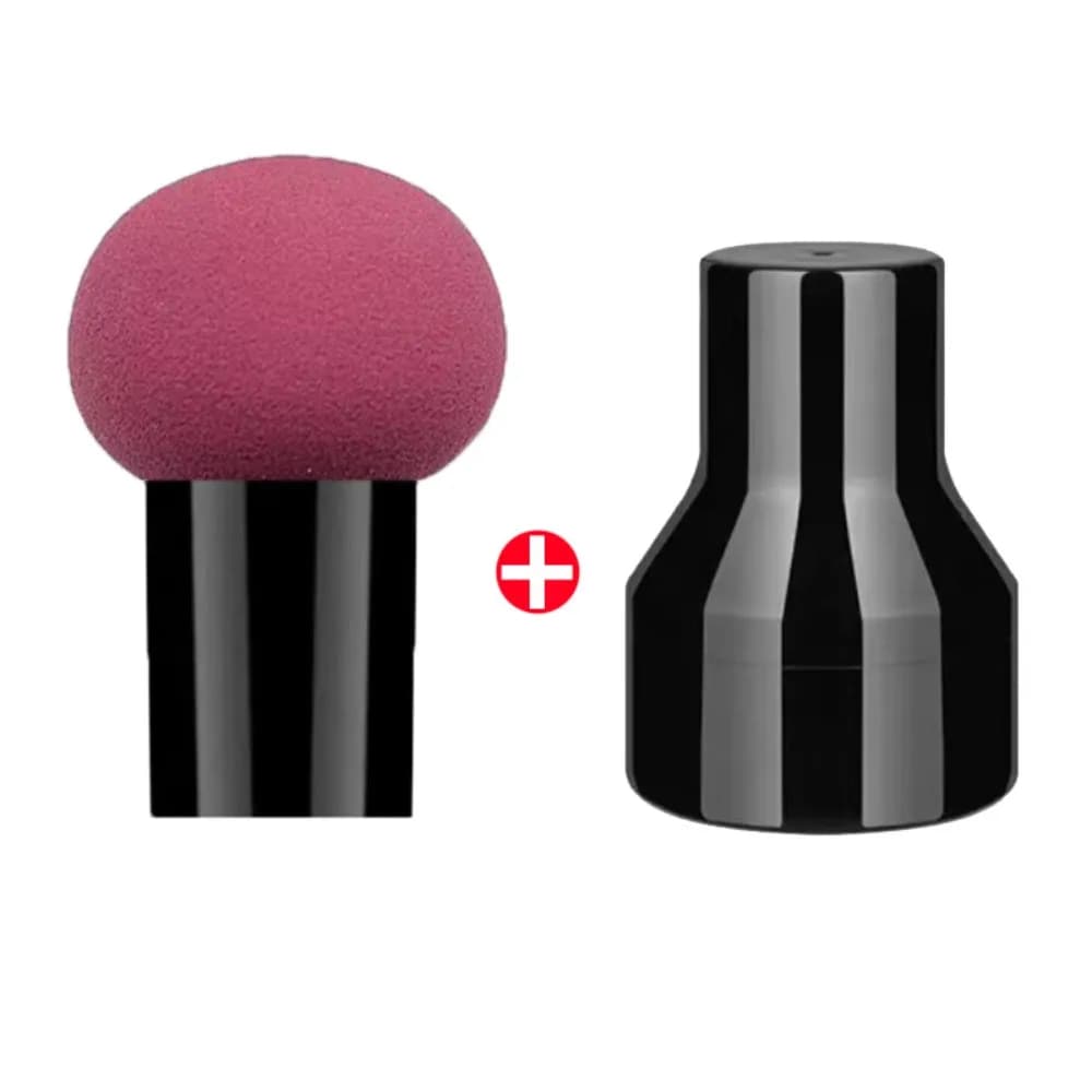 New Fungus Shaped Makeup Sponge with Storage Box, Double Use Make-up Brush (dry and Bagnate), Base and Cyprian Sponge, Beauty Tools