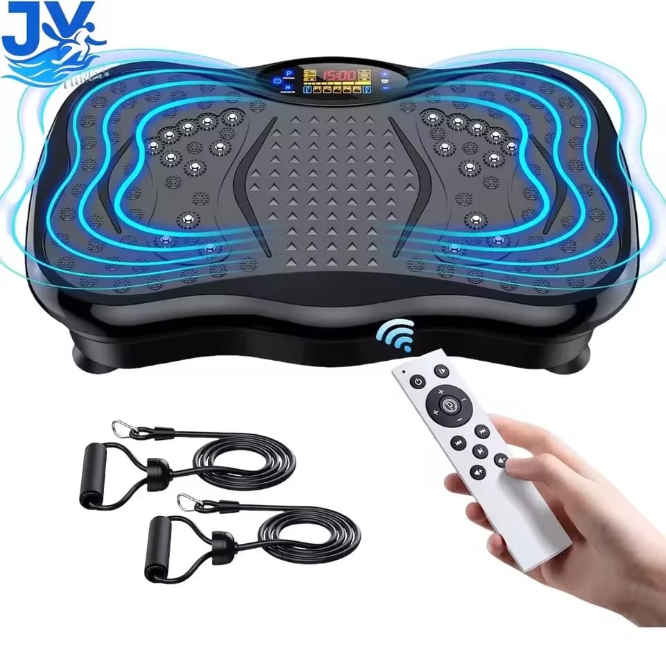 Fat Shaking Machine Bluetooth-Compatible Rhythm Machine Adjustable Speed Workout Vibration Platform Weight Loss Full Body Shaker