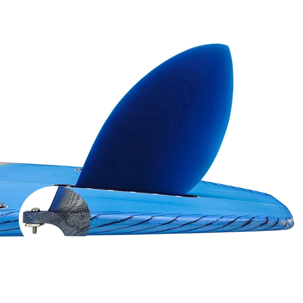 Grande tavola da surf centrale da 10 pollici Pinna in fibra di vetro Singola Quilha Sup Board Longboard Pinna da surf con vite Stand UP Paddle Sport acquatici