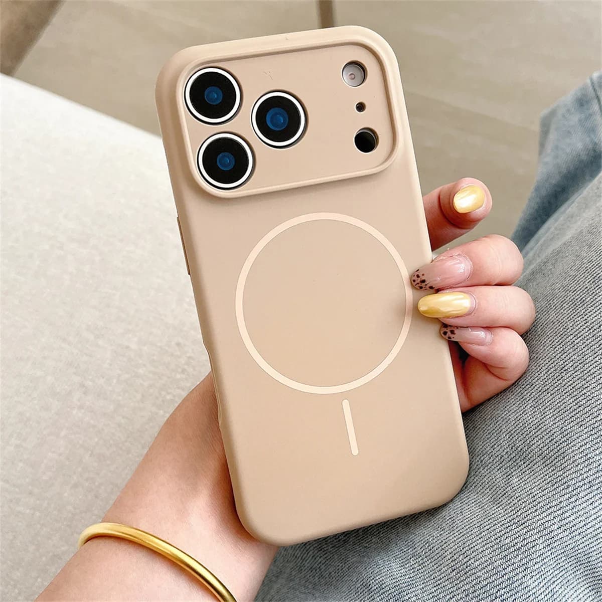 Soft Silicone for Magsafe Magnetic Phone Case for Apple IPhone 17 Air 16 15 14 13 12 Pro Max Wireless Charge Back Cover